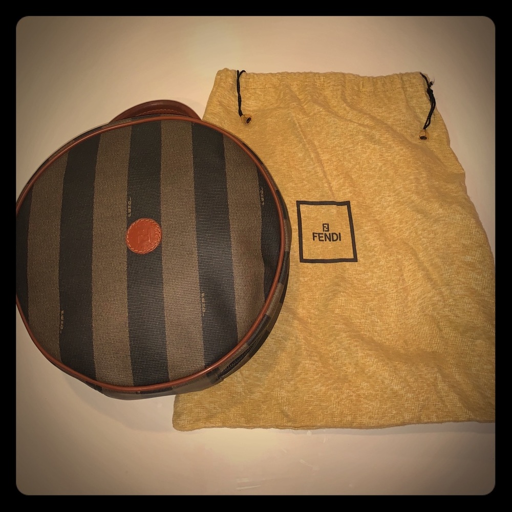 Vintage Fendi Circular Striped Hatbag